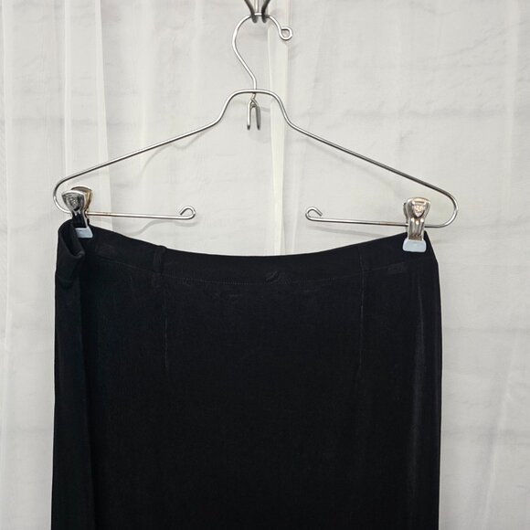 Vintage Kiara Skirt Black Liquid Knit Goth Minimalist Whimsigoth 1X - Picture 2 of 8